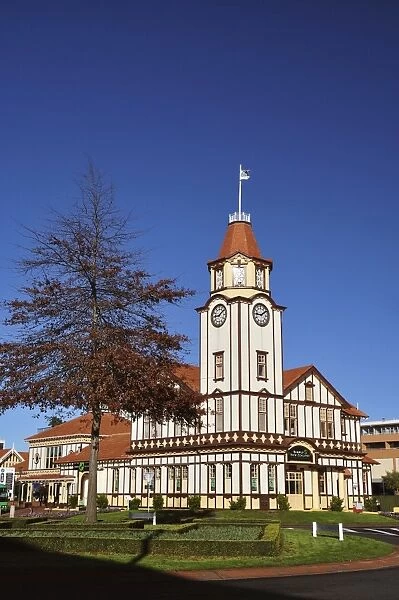 Clock Tower, Rotorua, Bay of Plenty, North Island, New Zealand, Pacific