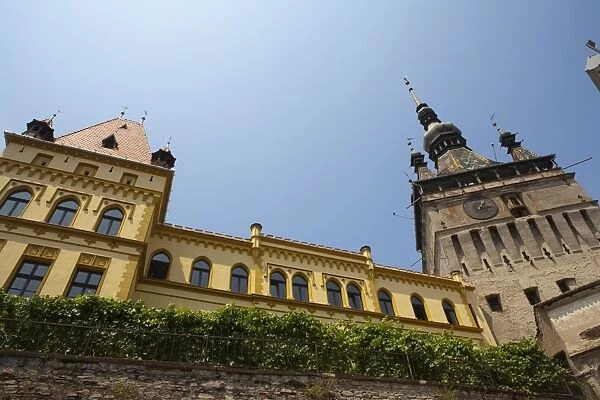 Clock tower, Sighisoara, UNESCO World Heritage Site, Transylvania, Romania, Europe
