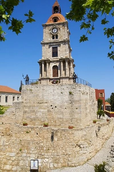 Clocktower in the Turkish District of the City of Rhodes, UNESCO World Heritage Site