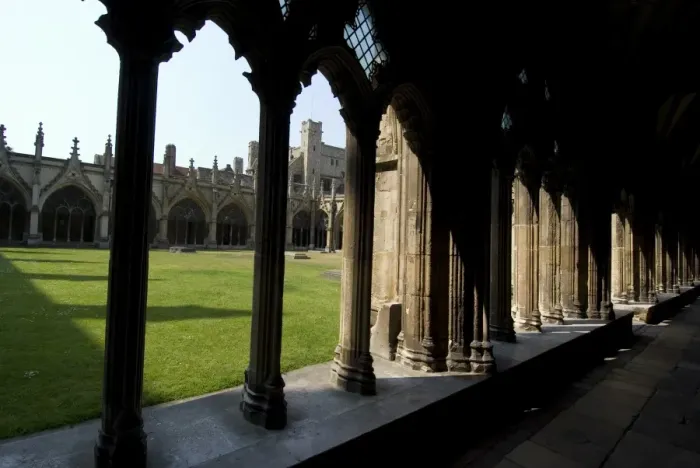 Framed Print : Cloister, Canterbury Cathedral, UNESCO World Heritage Site, Canterbury Framed Print : Cloister, Canterbury Cathedral, UNESCO World Heritage Site, Canterbury