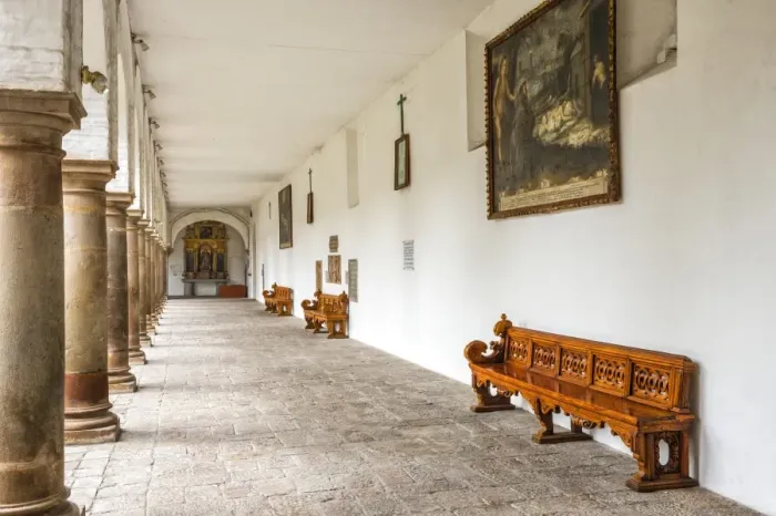 Framed Print : Cloister, San Francisco Church and Convent, Quito, UNESCO World Heritage Site, Pichincha Province, Ecuador, South America Framed Print : Cloister, San Francisco Church and Convent, Quito, UNESCO World Heritage Site, Pichincha Province, Ecuador, South America