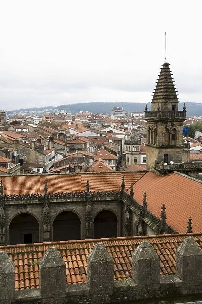 Cloisters from roof of Santiago Cathedral