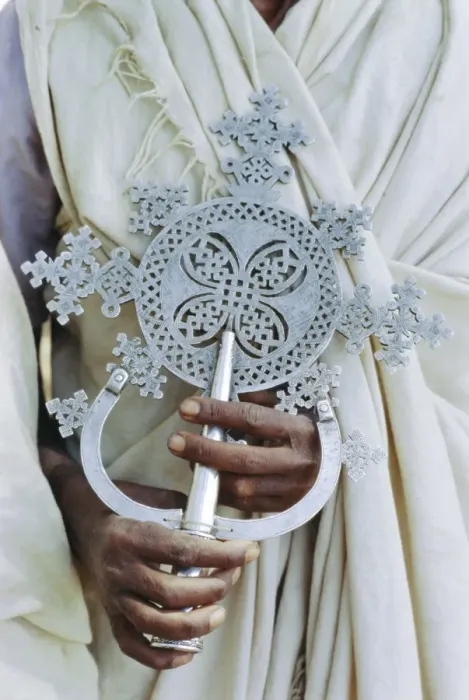 Framed Print : Close up of priest holding cross, Church of Narga Selassie, Lake Tana, Gondar Framed Print : Close up of priest holding cross, Church of Narga Selassie, Lake Tana, Gondar