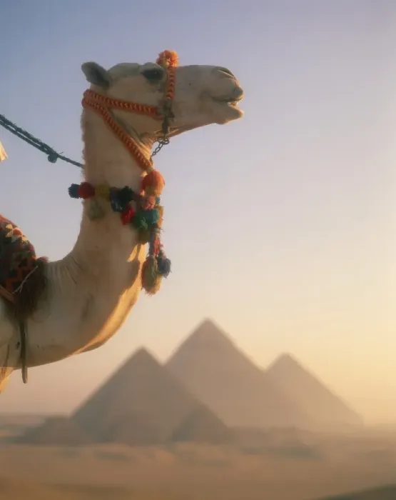 Framed Print : Close-up of a camel before the Pyramids at Giza, Cairo, Egypt, North Africa, Africa Framed Print : Close-up of a camel before the Pyramids at Giza, Cairo, Egypt, North Africa, Africa