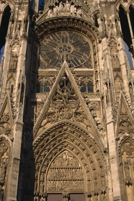 Framed Print : Close-up of the cathedral at Rouen, Haute Normandie, France, Europe Framed Print : Close-up of the cathedral at Rouen, Haute Normandie, France, Europe