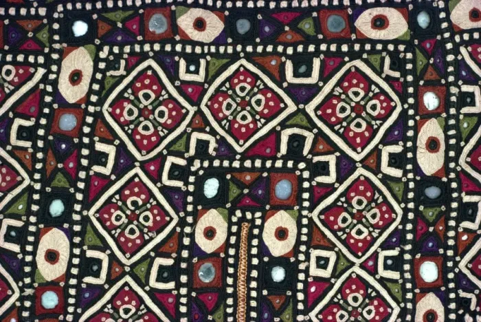 Framed Print : Close-up of embroidery on a Gajj wedding dress Framed Print : Close-up of embroidery on a Gajj wedding dress