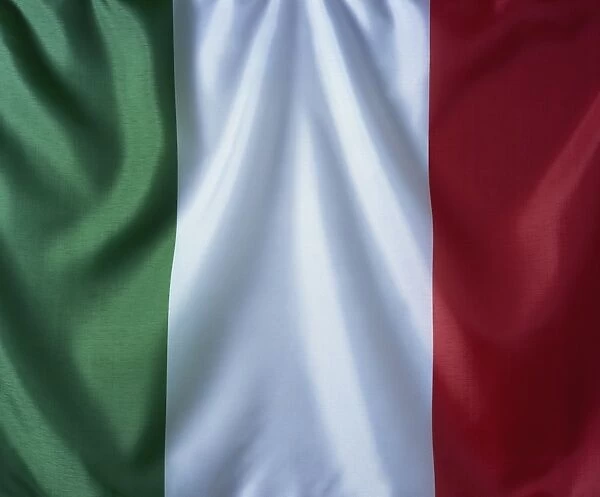Close-up of Itallian flag