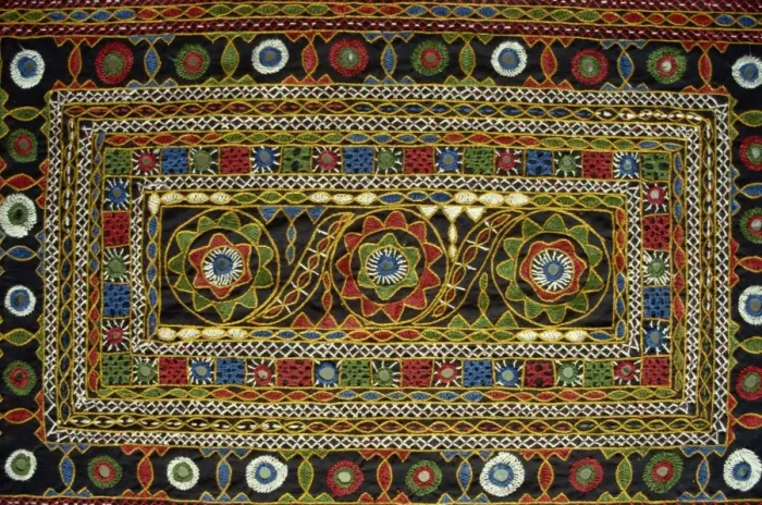 Framed Print : Close-up of Rajasthani embroidery, Rajasthan state, India, Asia Framed Print : Close-up of Rajasthani embroidery, Rajasthan state, India, Asia