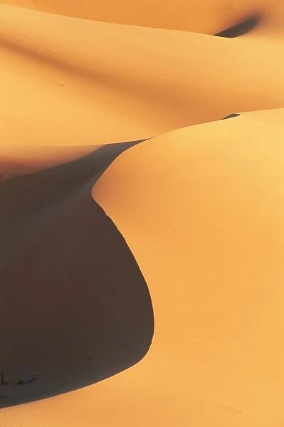Close-up of sand dunes in Erg Chebbi sand sea