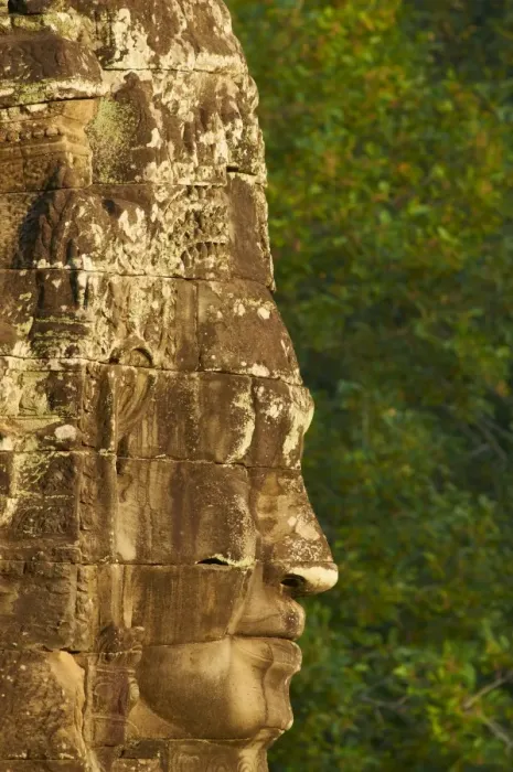 Framed Print : Close-up of sculpture, Bayon temple, dating from the 13th century, Angkor Framed Print : Close-up of sculpture, Bayon temple, dating from the 13th century, Angkor
