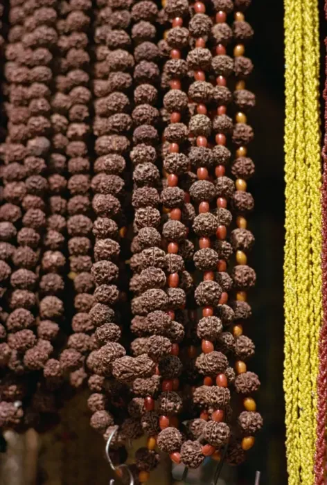 Framed Print : Close-up of seeds used as beads