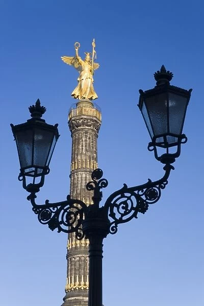 Close-up of Siegessaule monument (Victory Column)