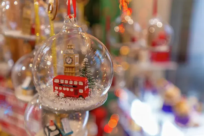 Framed Print : Close-up of souvenirs and Christmas decorations near St. Paul's Cathedral, London, England, United Kingdom, Europe Framed Print : Close-up of souvenirs and Christmas decorations near St. Paul's Cathedral, London, England, United Kingdom, Europe