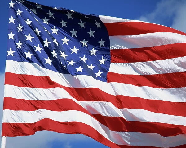 Close-up of the Stars & Stripes, United States of America, North America