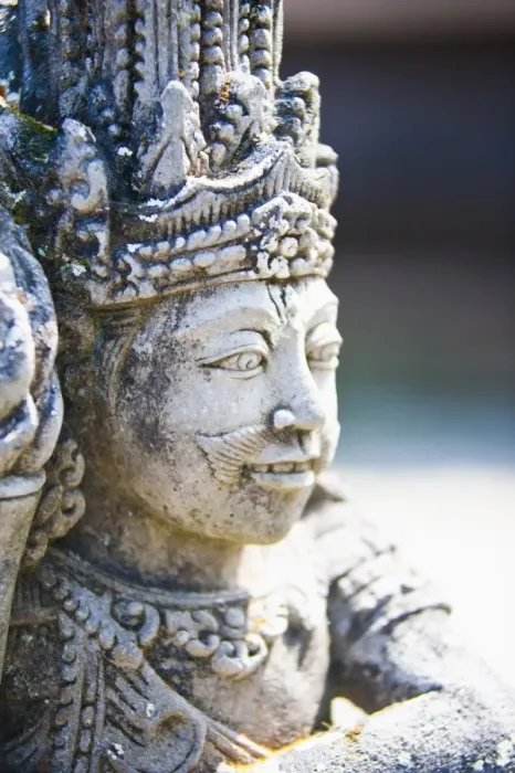 Framed Print : Close-up of stone statue, Pura Tirta Empul Hindu Temple, Bali, Indonesia, Southeast Asia, Asia Framed Print : Close-up of stone statue, Pura Tirta Empul Hindu Temple, Bali, Indonesia, Southeast Asia, Asia
