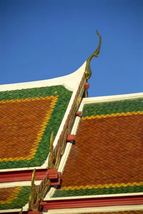 Framed Print : Close-up of the tiles on the roof of the temple of Wat Pho in Bangkok Framed Print : Close-up of the tiles on the roof of the temple of Wat Pho in Bangkok