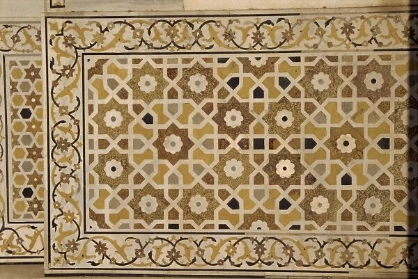Close-up of tilework