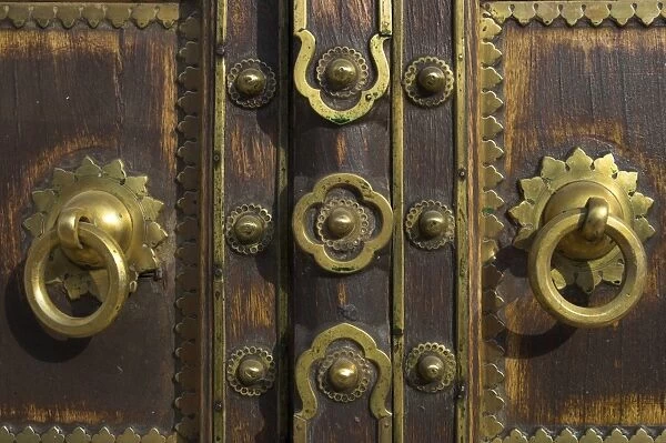 Close-up of wooden gate