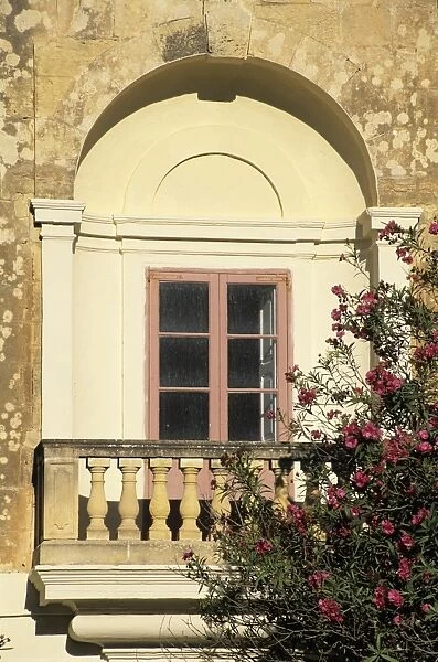 Close up of window, Mdina, Malta, Mediterranean, Europe