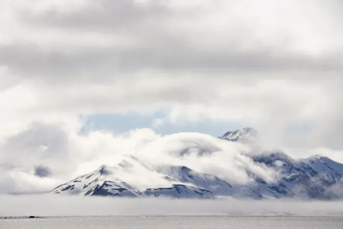 Framed Print : Cloud-covered mountains near Hornsund, Svalbard Islands, Arctic, Norway, Europe Framed Print : Cloud-covered mountains near Hornsund, Svalbard Islands, Arctic, Norway, Europe