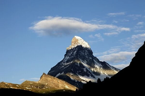 Cloud above the Matterhorn, Zermatt, Valais, Swiss Alps, Switzerland, Europe
