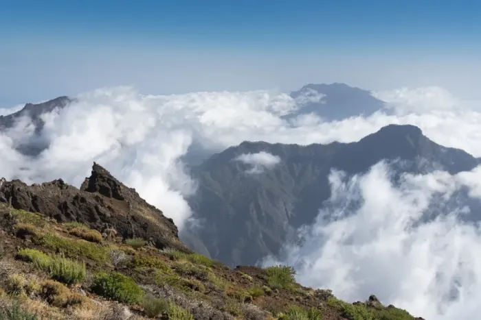 Framed Print : Clouds in the Caldera de Taburiente, La Palma Island, Canary Islands, Spain, Europe Framed Print : Clouds in the Caldera de Taburiente, La Palma Island, Canary Islands, Spain, Europe