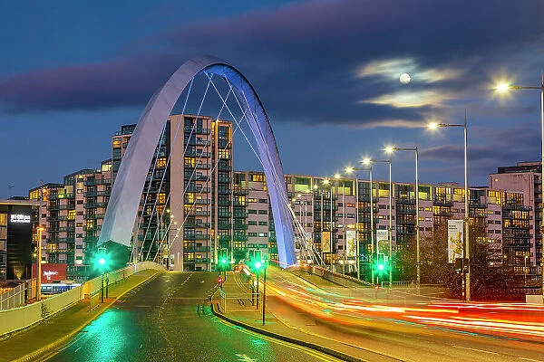 Clyde Arc (Squinty Bridge), Glasgow, Scotland, United Kingdom, Europe