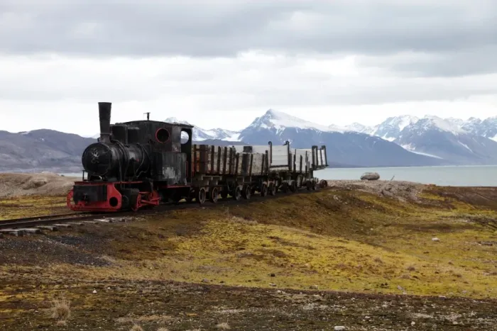 Framed Print : Coal trucks and locomotive preserved as a monument at Ny Alesund, Svalbard, Norway, Scandinavia, Europe Framed Print : Coal trucks and locomotive preserved as a monument at Ny Alesund, Svalbard, Norway, Scandinavia, Europe