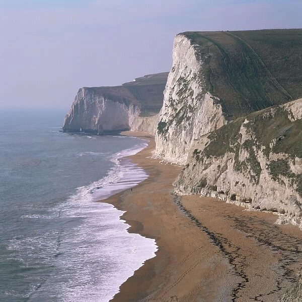 Coast at Bats Head and Swyre Head, near Durdle Door, Dorset, England, United Kingdom