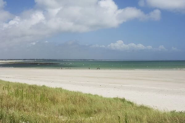The coast and beach at Plage de Teven, near Loctudy, Southern Finistere