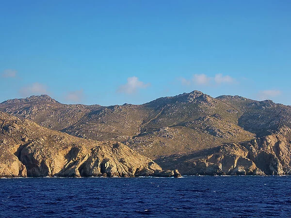 Coast of Mykonos Island, Cyclades, Greek Islands, Greece, Europe