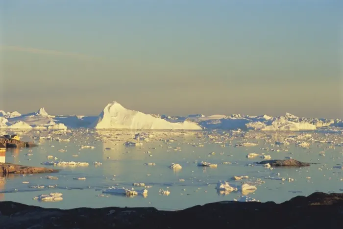 Framed Print : Coast near town of Ilulissat at 2 Framed Print : Coast near town of Ilulissat at 2