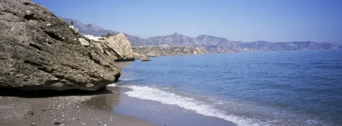 Framed Print : Coast, Nerja Framed Print : Coast, Nerja