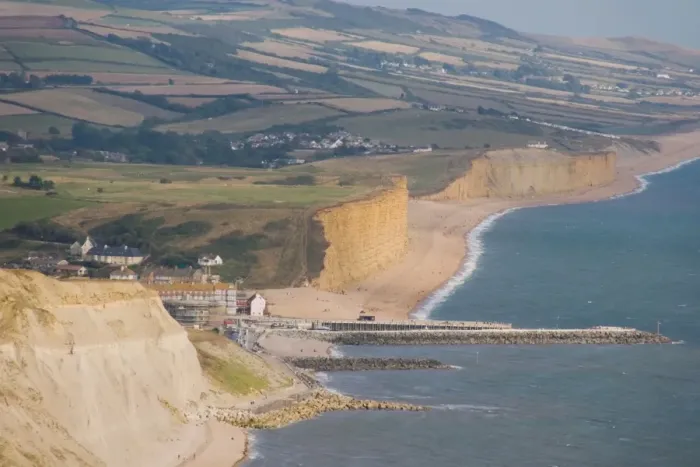 Framed Print : Coast path to Thornecombe Beacon, Eype Mouth, Jurassic Coast, UNESCO World Heritage Site