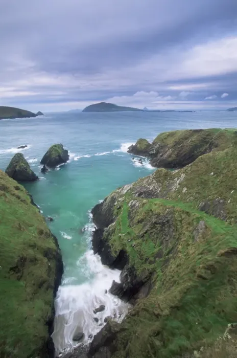 Framed Print : Coast at Slea Head and the Blasket Islands Framed Print : Coast at Slea Head and the Blasket Islands