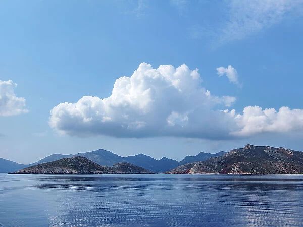 Coast of Tilos Island, Dodecanese, Greek Islands, Greece, Europe
