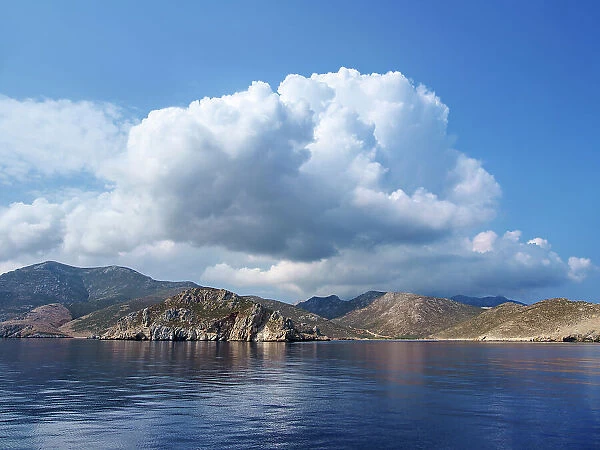 Coast of Tilos Island, Dodecanese, Greek Islands, Greece, Europe
