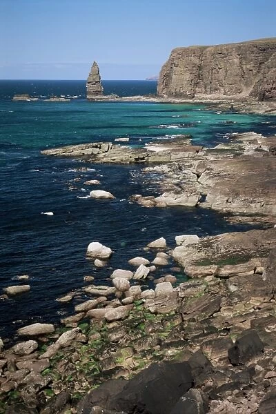 Coastal sea cliffs and stacks