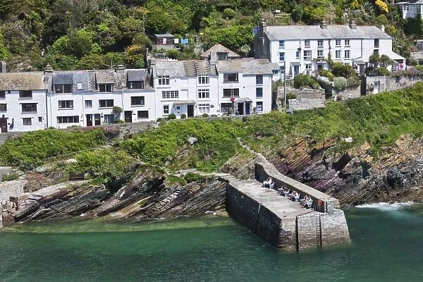 The coastal village of Polperro in Cornwall, England, United Kingdom, Europe