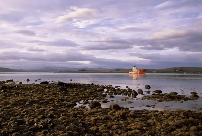 Framed Print : Coastguard ship on Loch Ewe Framed Print : Coastguard ship on Loch Ewe