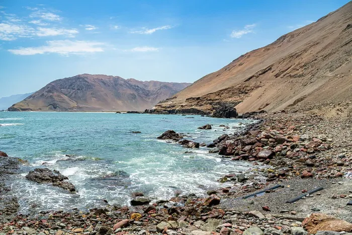 Framed Print : Coastline and recovery place of the Chinchorro Mummies, UNESCO World Heritage Site, Camarones Valley, northern Atacama desert, Chile, South America Framed Print : Coastline and recovery place of the Chinchorro Mummies, UNESCO World Heritage Site, Camarones Valley, northern Atacama desert, Chile, South America