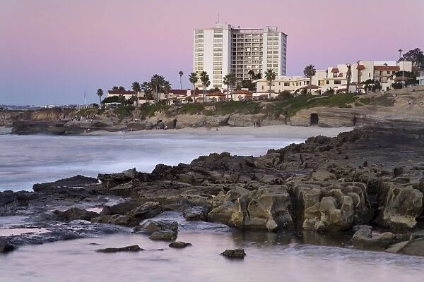 Coastline at sunset, La Jolla, San Diego County, California, United States of America