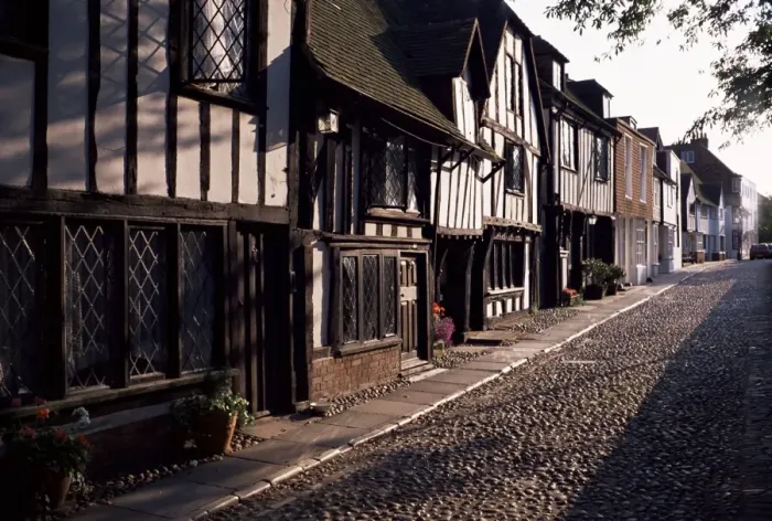 Framed Print : Cobbled street, Rye, East Sussex, Sussex, England, United Kingdom, Europe