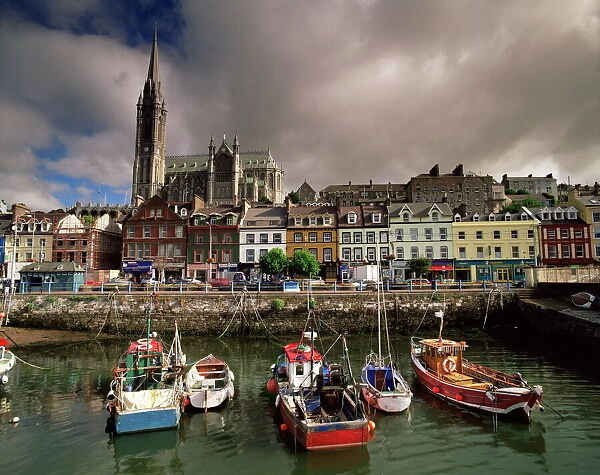 Cobh harbour and St