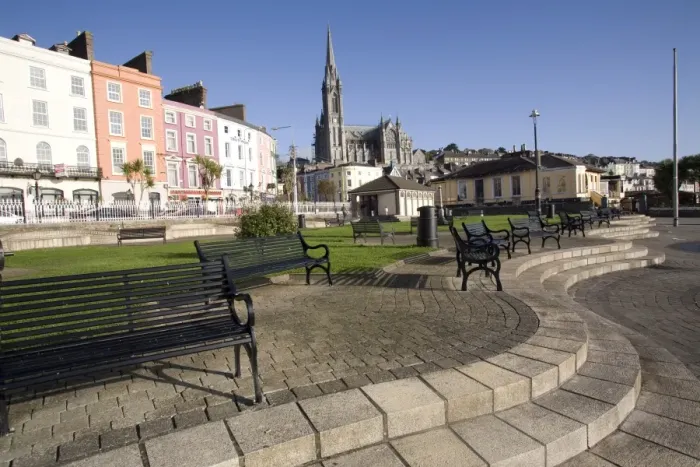 Framed Print : Cobh sea front, Cobh, County Cork, Munster, Republic of Ireland, Europe Framed Print : Cobh sea front, Cobh, County Cork, Munster, Republic of Ireland, Europe