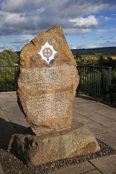 Coldstream Guards Monument in Henderson Park, Coldstream, Scottish Borders, Scotland, United Kingdom, Europe