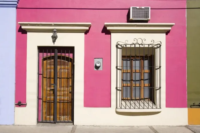 Framed Print : Colonial architecture in Old Town District, Mazatlan, Sinaloa State, Mexico Framed Print : Colonial architecture in Old Town District, Mazatlan, Sinaloa State, Mexico