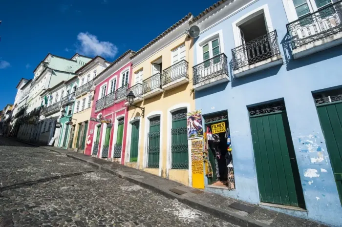 Framed Print : Colonial architecture in the Pelourinho, UNESCO World Heritage Site, Salvador da Bahia, Bahia, Brazil, South America Framed Print : Colonial architecture in the Pelourinho, UNESCO World Heritage Site, Salvador da Bahia, Bahia, Brazil, South America