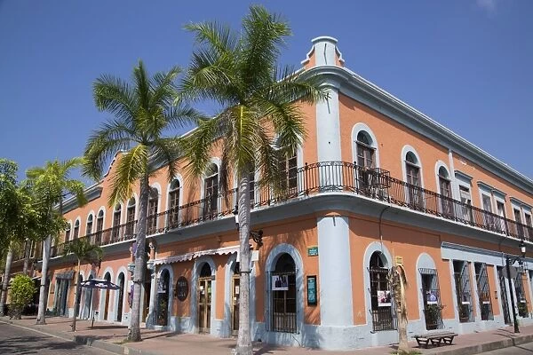 Colonial Buildings, near Machado Square, Mazatlan, Sinoloa State, Mexico, North America