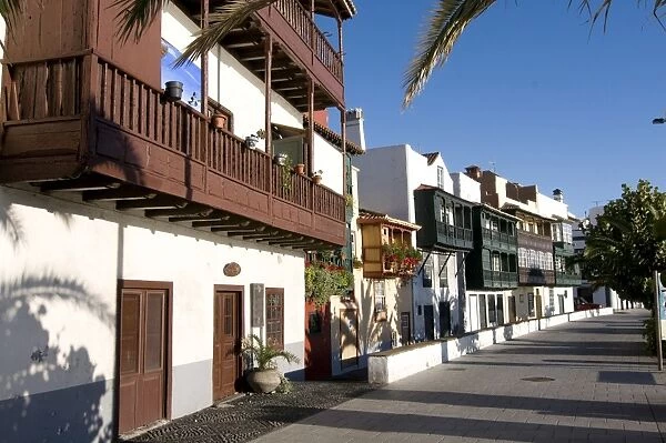 Colonial houses in the old town of Santa Cruz de la Palma, La Palma, Canary Islands